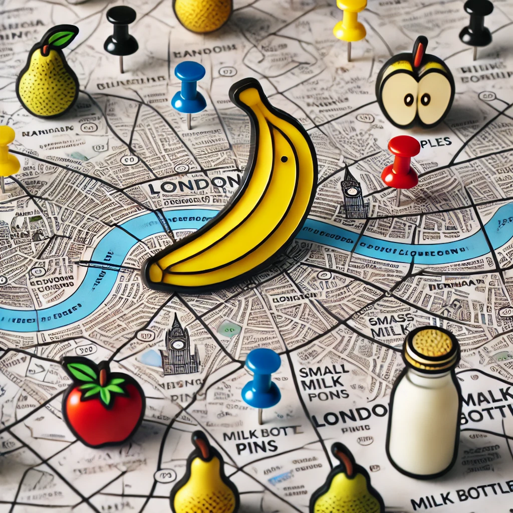 Map of London Fruit Deliveries